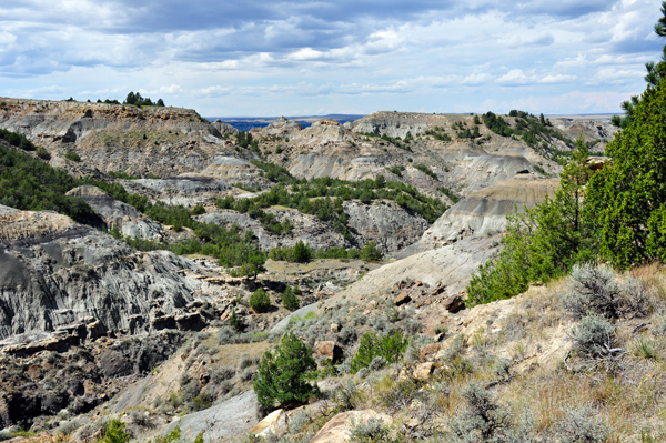 first scenery inside Makoshika State Park